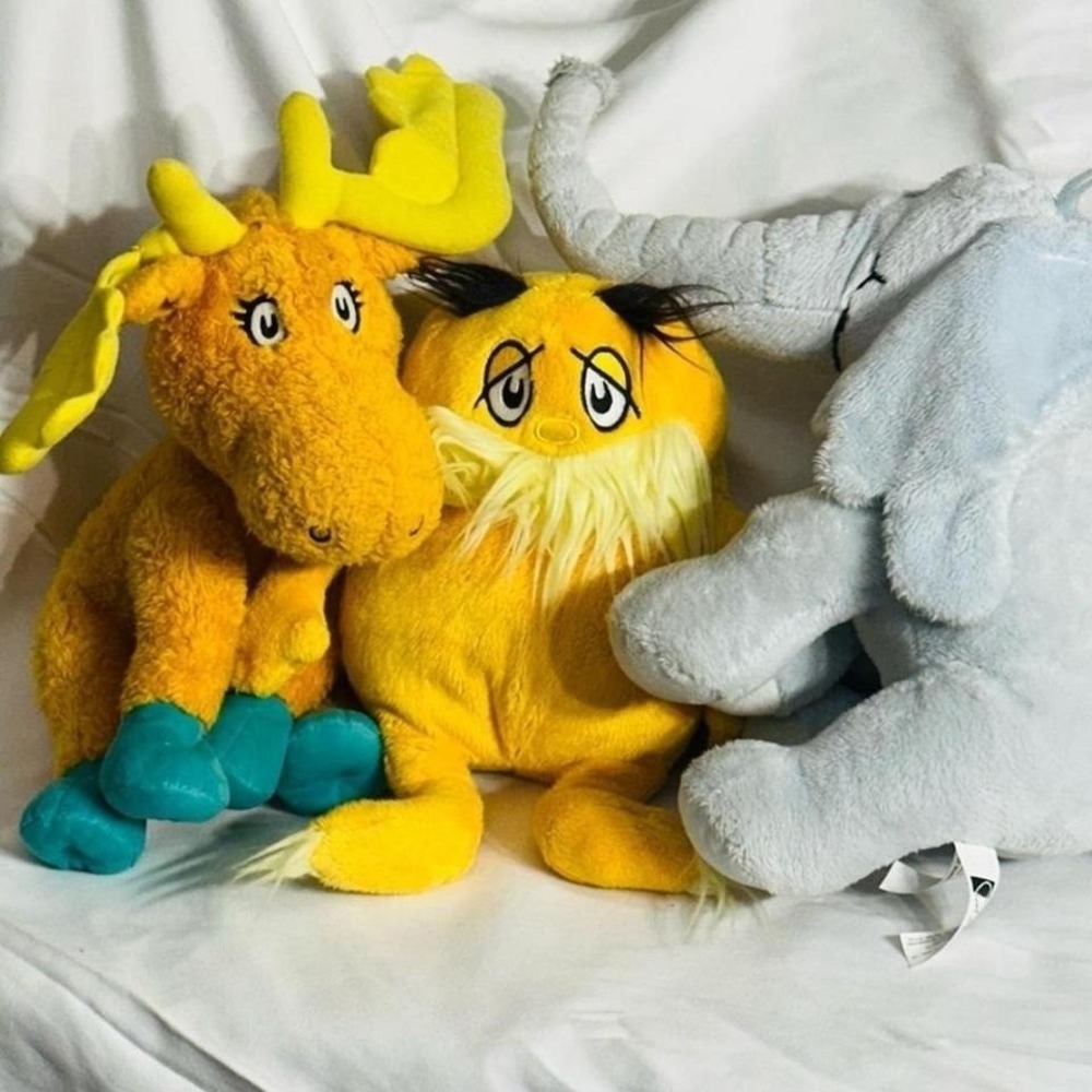 Dr Seuss Kohls Cares Character‎ Plush Bundle Book Buddies Lorax Thidwick Horton
